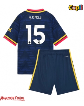 Arsenal Ezri Konsa #15 Echipament de Fotbal Replică 2026-27 Copii Deplasare (+ Șorturi)
